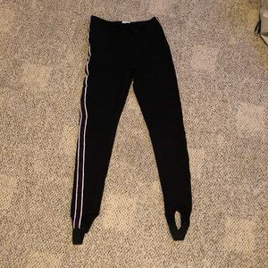 Unisex black dance pants